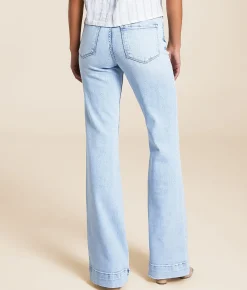 Jeans|Bottoms | VERVET by Flying Monkey Willa High Rise Trouser Stretch Jean Zestful Eclipse