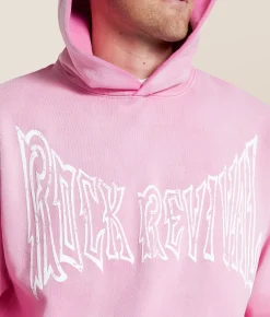 Tops | Rock Revival Wilson Hooded Sweatshirt Pink