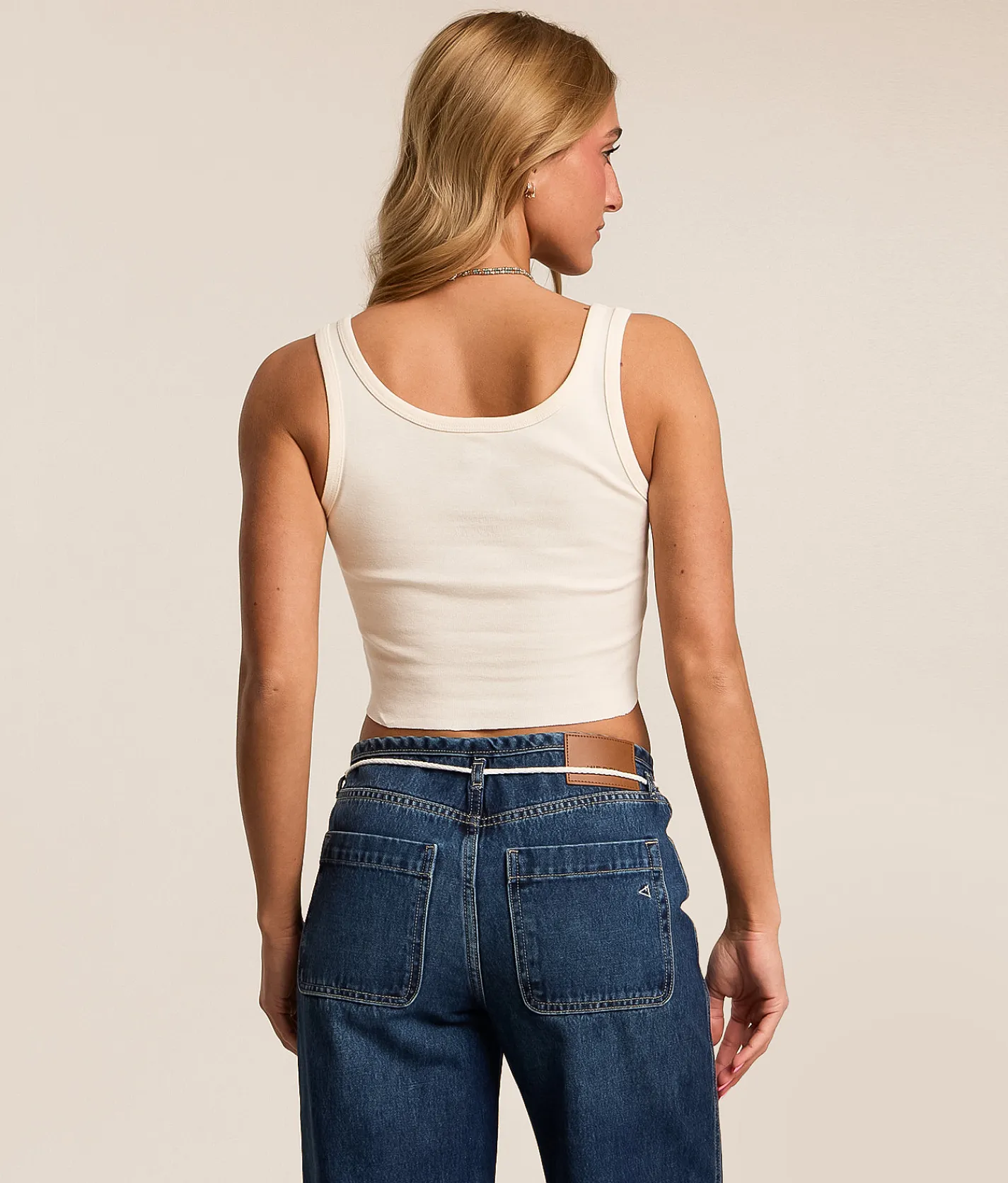 Billabong Wind Drifter Cropped Tank Top White Cap Discount