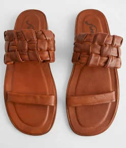 Shoes | Free People Winding River Leather Sandal Tan