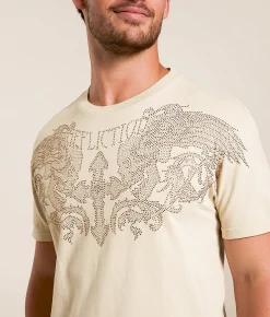 Tops|Graphic T-Shirts | Affliction Winged Up T-Shirt Light Tobacco