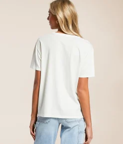 Tops | Z Supply Wishes Boyfriend T-Shirt Sea Salt