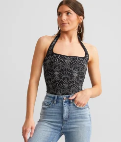 Tops | Free People With Love Bodysuit Pompom