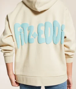 Tops | FITZ + EDDI With Love Hooded Sweatshirt Moonbeam