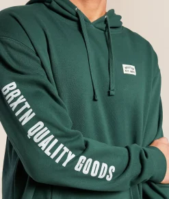 Brixton Woodburn Hooded Sweatshirt Night Sage
