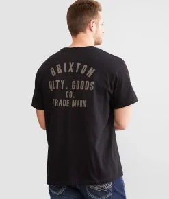 Graphic T-Shirts | Brixton Woodburn T-Shirt Terracotta White