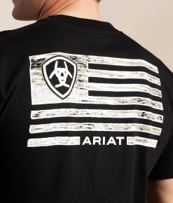 Tops|Graphic T-Shirts | Ariat Wooden Bridger T-Shirt Black