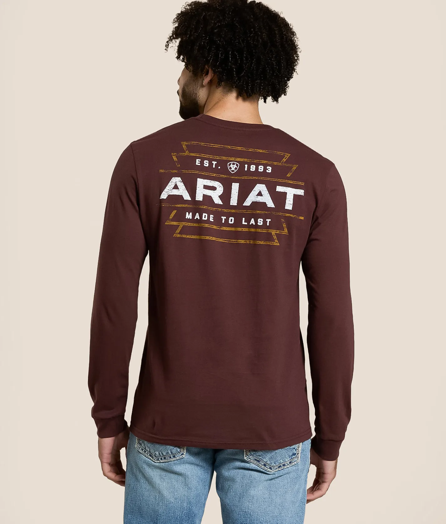 Tops|Graphic T-Shirts | Ariat Wooden Horizon Lock T-Shirt Puce
