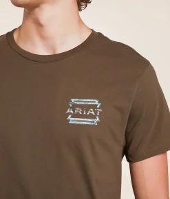 Ariat Wooden Horizon Lock T-Shirt Teak