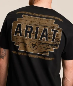 Ariat Wooden Playa Lockup T-Shirt Black Hot