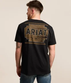 Ariat Wooden Playa Lockup T-Shirt Black Hot