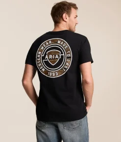 Tops|Graphic T-Shirts | Ariat Woodgrain Shell T-Shirt Black