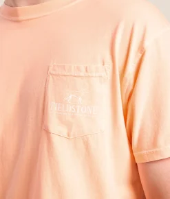 Tops|Graphic T-Shirts | Fieldstone Woodie Flight T-Shirt Neon Cantaloupe