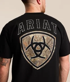 Tops|Graphic T-Shirts | Ariat Woodland Classic T-Shirt Jet Black
