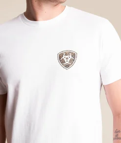 Tops|Graphic T-Shirts | Ariat Woodland Classic T-Shirt White