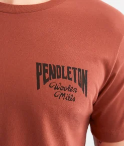Graphic T-Shirts | Pendleton Woolen Mills Cowboy T-Shirt Rust