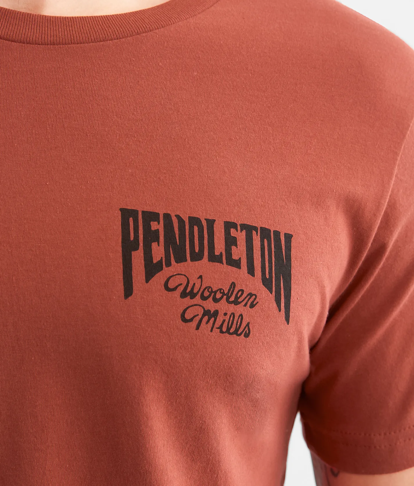 Graphic T-Shirts | Pendleton Woolen Mills Cowboy T-Shirt Rust