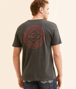 Graphic T-Shirts | RVCA Wordmark T-Shirt Pirate Black