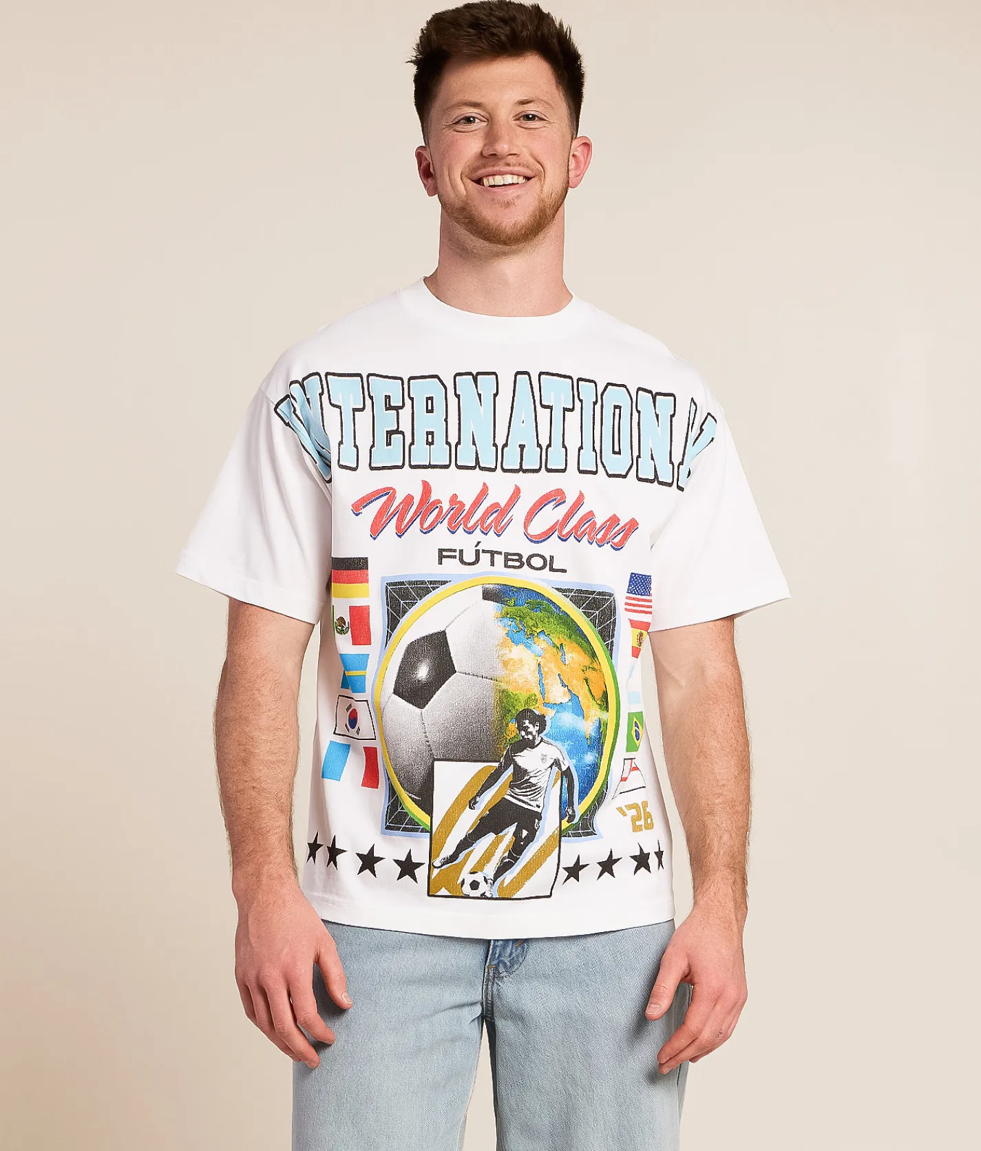 ID Supply Co. World Class Futbol T-Shirt White Discount