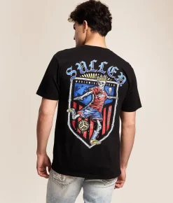 Tops|Graphic T-Shirts | Sullen World Cup T-Shirt Jet Black