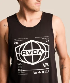 RVCA World Hex Sport Tank Top Black Discount