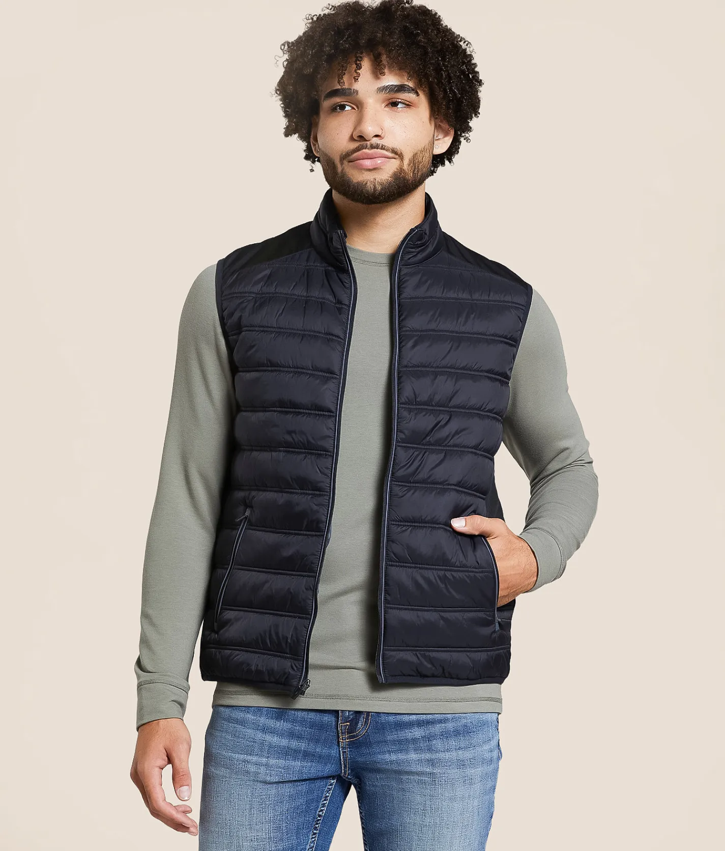 Tops|Coats & Jackets | Flag & Anthem Worthington Performance Puffer Vest Black
