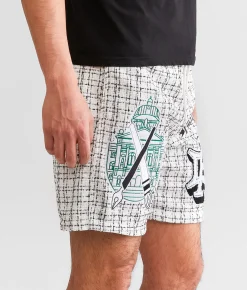 First Row® Woven Twill Short White Discount