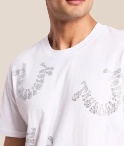 True Religion Wrapped Crystal T-Shirt Optic White Sale