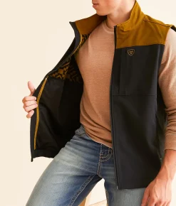 Coats & Jackets | Ariat Wyatt Softshell Vest Chestnut Horse Black