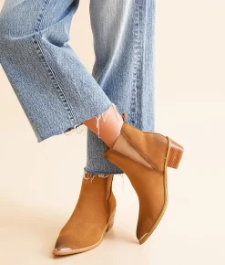 Naughty Monkey Wylie Leather Ankle Boot Tan Online