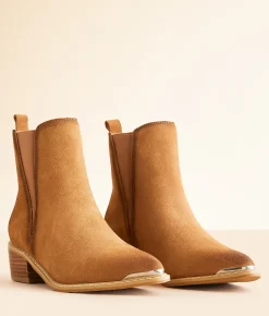 Naughty Monkey Wylie Leather Ankle Boot Tan Online