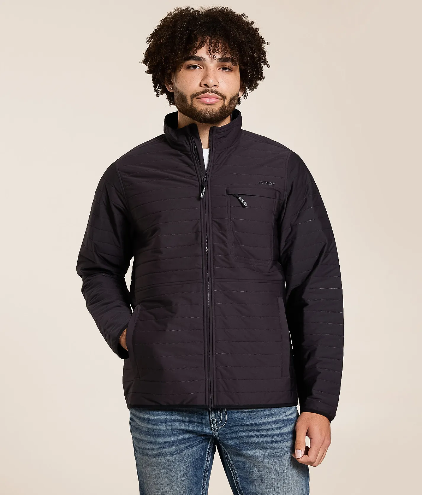 Ariat Wylie Quilted Jacket Dark Grey
