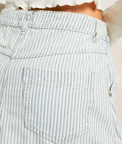 Free People Wynne Railroad Striped Skirt Indigo Railroad Outlet