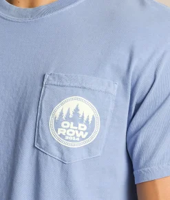 Old Row 4x4 Dogs T-Shirt Washed Denim Hot