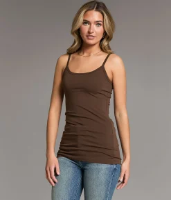 BKE core X-Long Two Way Tank Top Mocha Online