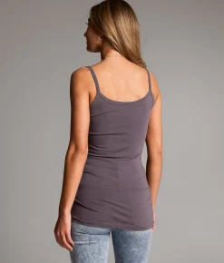 Tops | BKE core X-Long Two Way Tank Top C Dark Grey