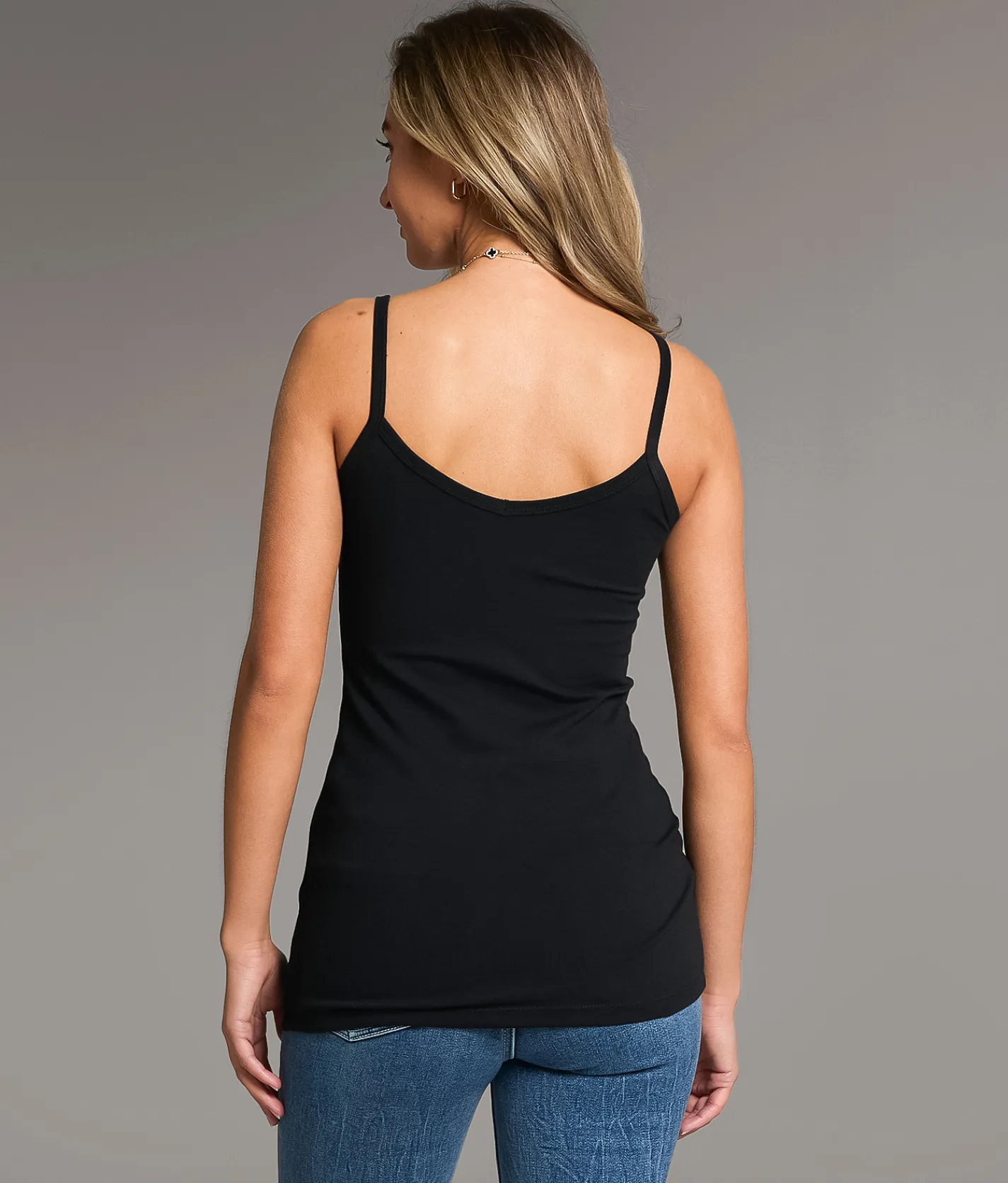 Tops | BKE core X-Long Two Way Tank Top Black