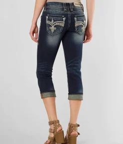 Jeans|Bottoms | Rock Revival Yara Cuffed Stretch Capri Jean Yara C400