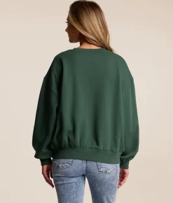 Modish Rebel Yeehaw Oversized Pullover Trekking Green Clearance
