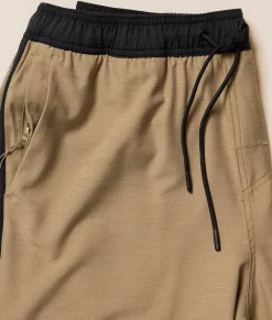Bottoms|Shorts | RVCA Yogger Hybrid Stretch Short Covert Green