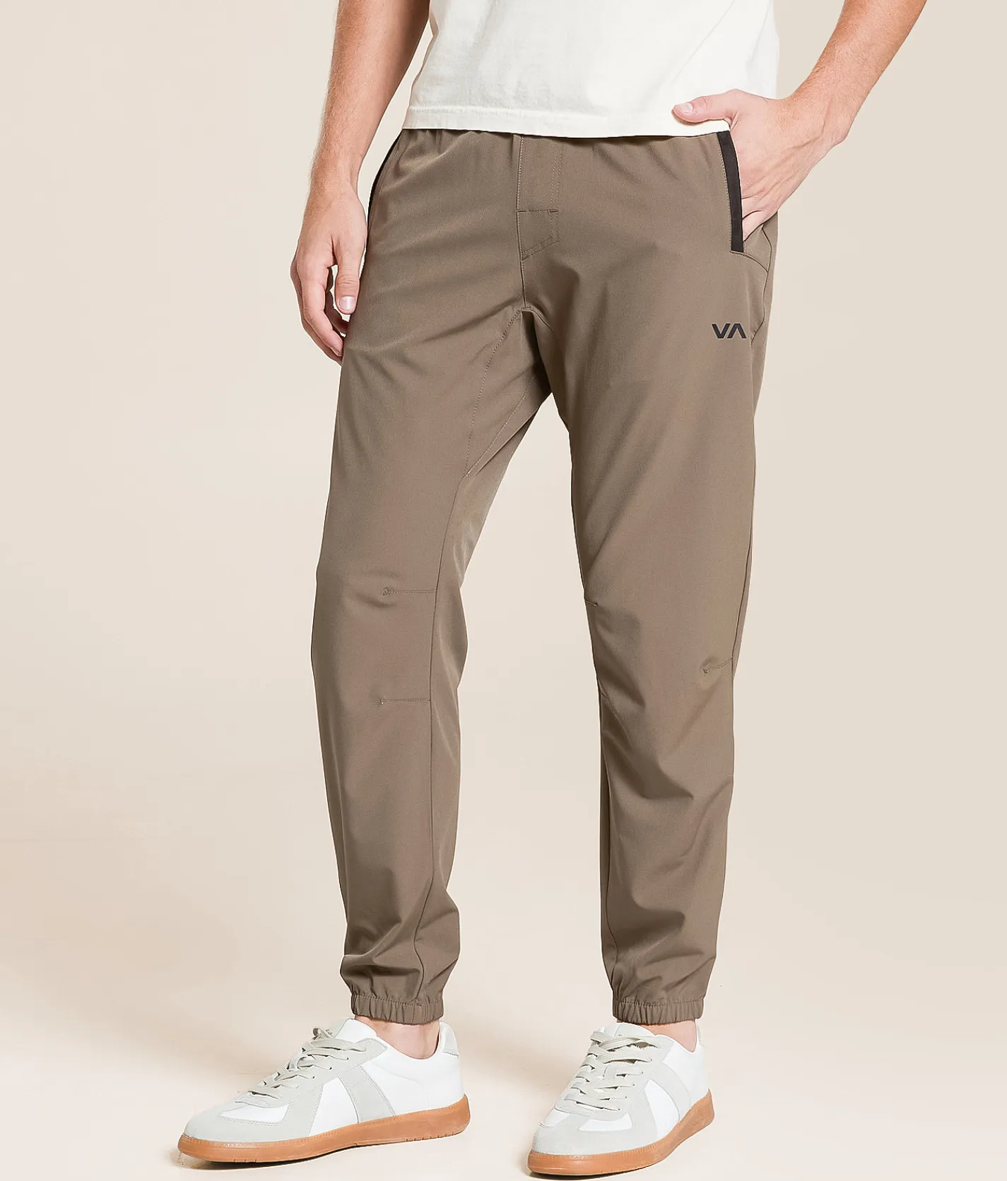 RVCA Yogger II Stretch Jogger Mushroom Best