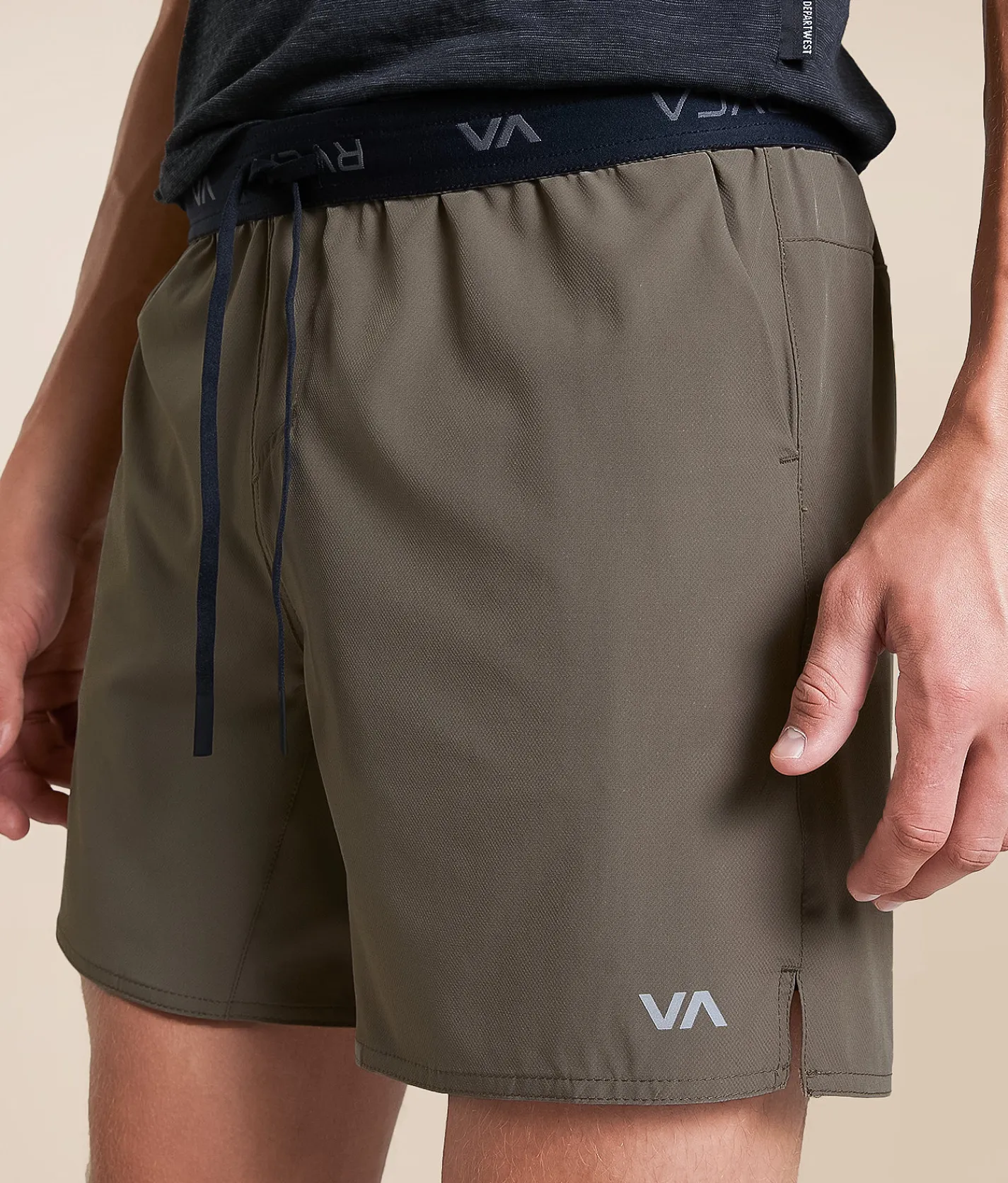 RVCA Yogger 2 In 1 Stretch Short Mushroom Online