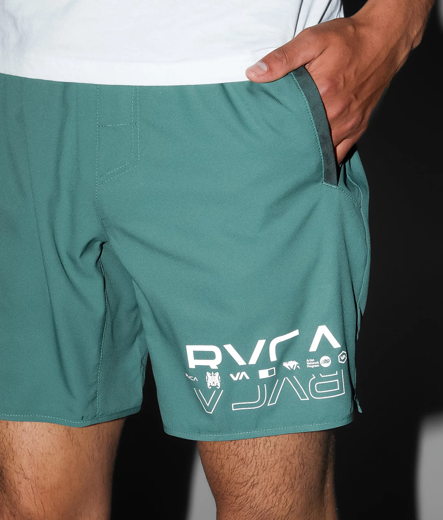 Bottoms|Activewear | RVCA Yogger IV Active Short Old Sage