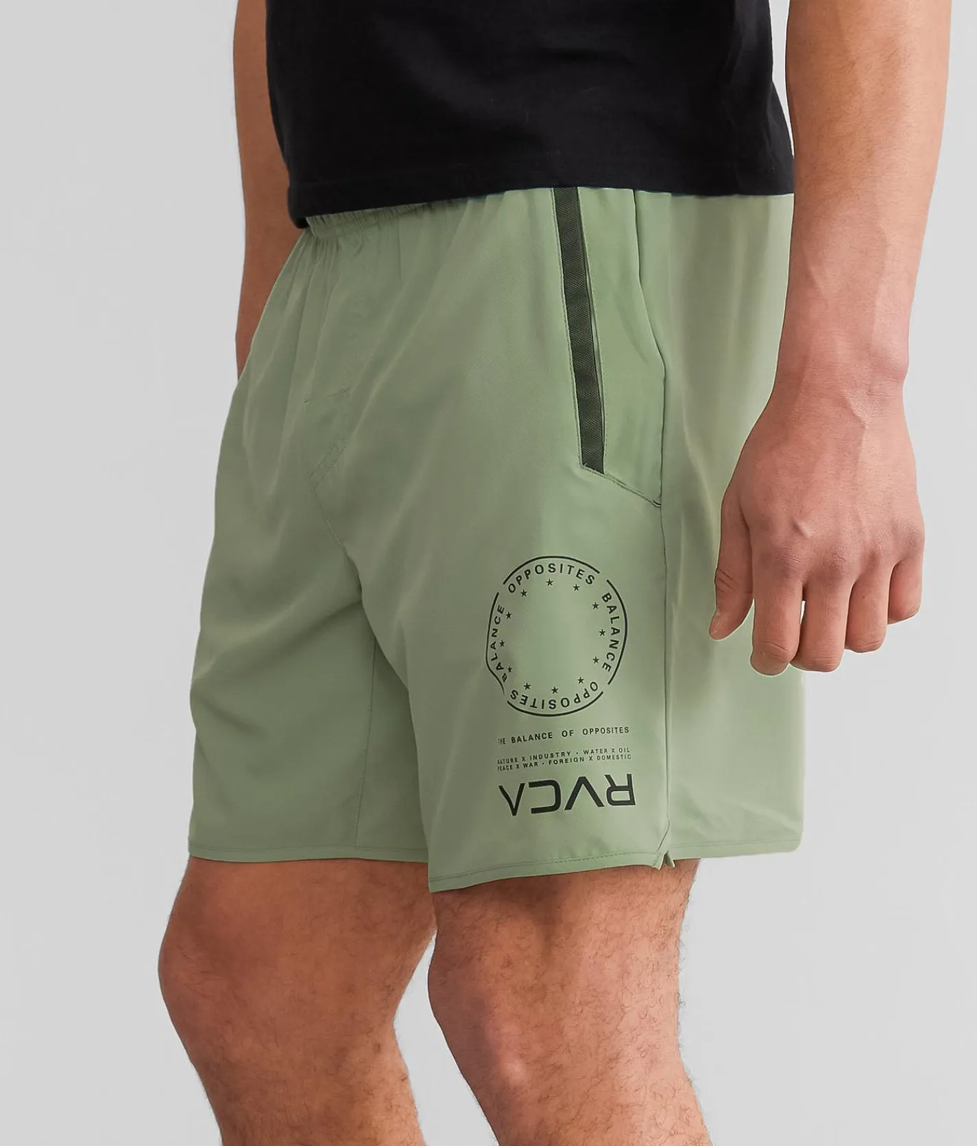 Bottoms|Activewear | RVCA Yogger IV Active Short Green Haze