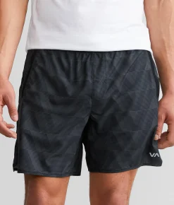 RVCA Yogger IV Active Short Black Blur Discount
