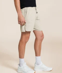 RVCA Yogger Recover Stretch Short Light Grey Heather New