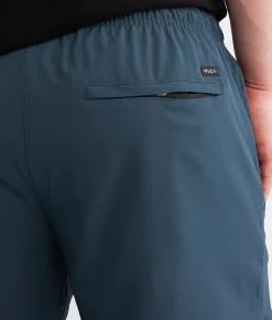 Bottoms|Activewear | RVCA Yogger Stretch Short Petrol Blue