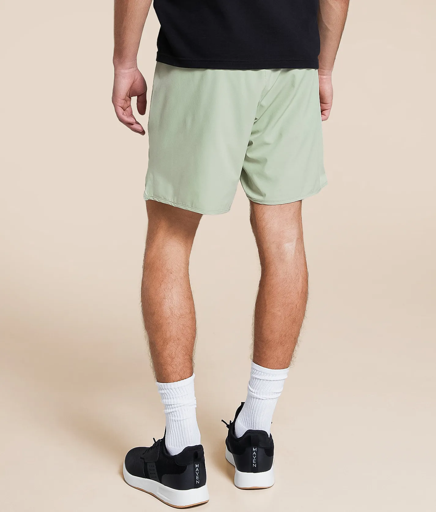 RVCA Yogger Stretch Short Light Olive New