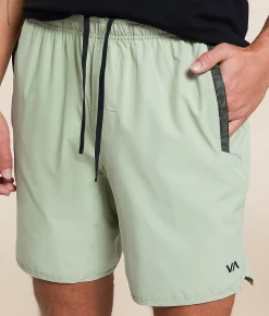 RVCA Yogger Stretch Short Light Olive New