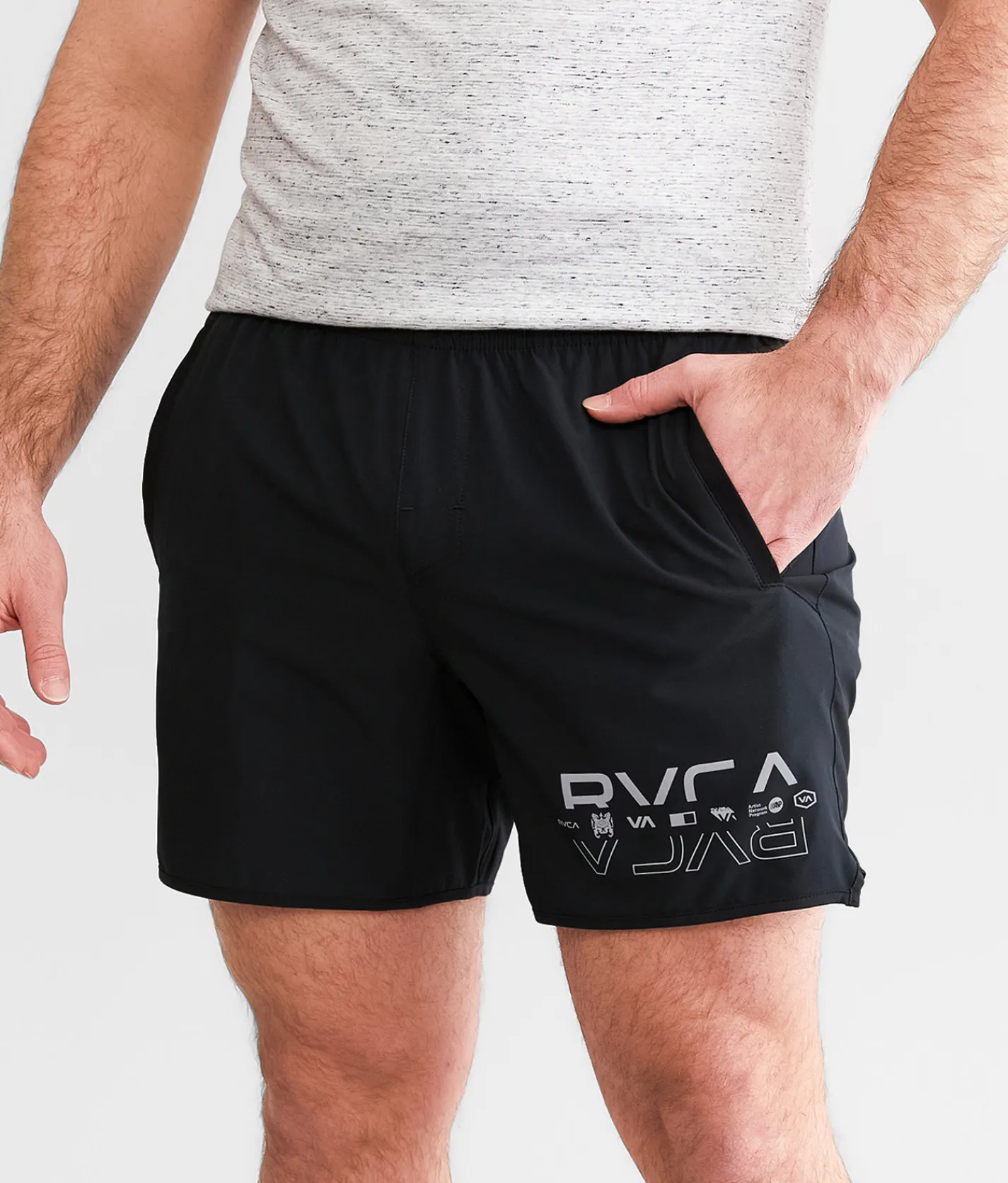 Bottoms|Activewear | RVCA Yogger Stretch Short Smoke